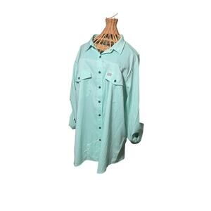 Ariat Rebar Roll Tab Tunic Women Size 2XL Green VentTEK UPF 50 Outdoor